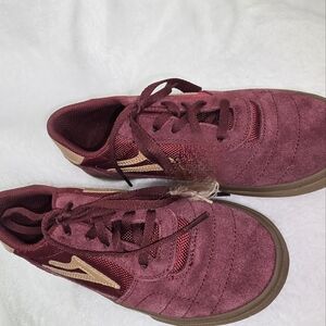 Maroon and Gold Sneakers